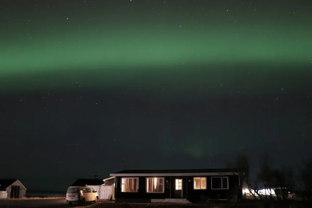 Aurores boréales en Islande